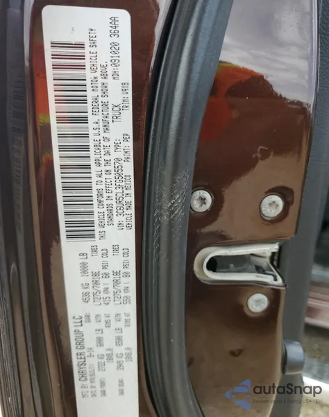 2015 Ram 2500 Tradesman z USA, uszkodzony, nr VIN 3C6UR5CL3FG505570